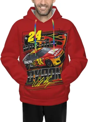William Byron 24 Men's Pullover Hoodie Casual Hooded Sweatshirt Best Hoodies Sportswear Tracksuit