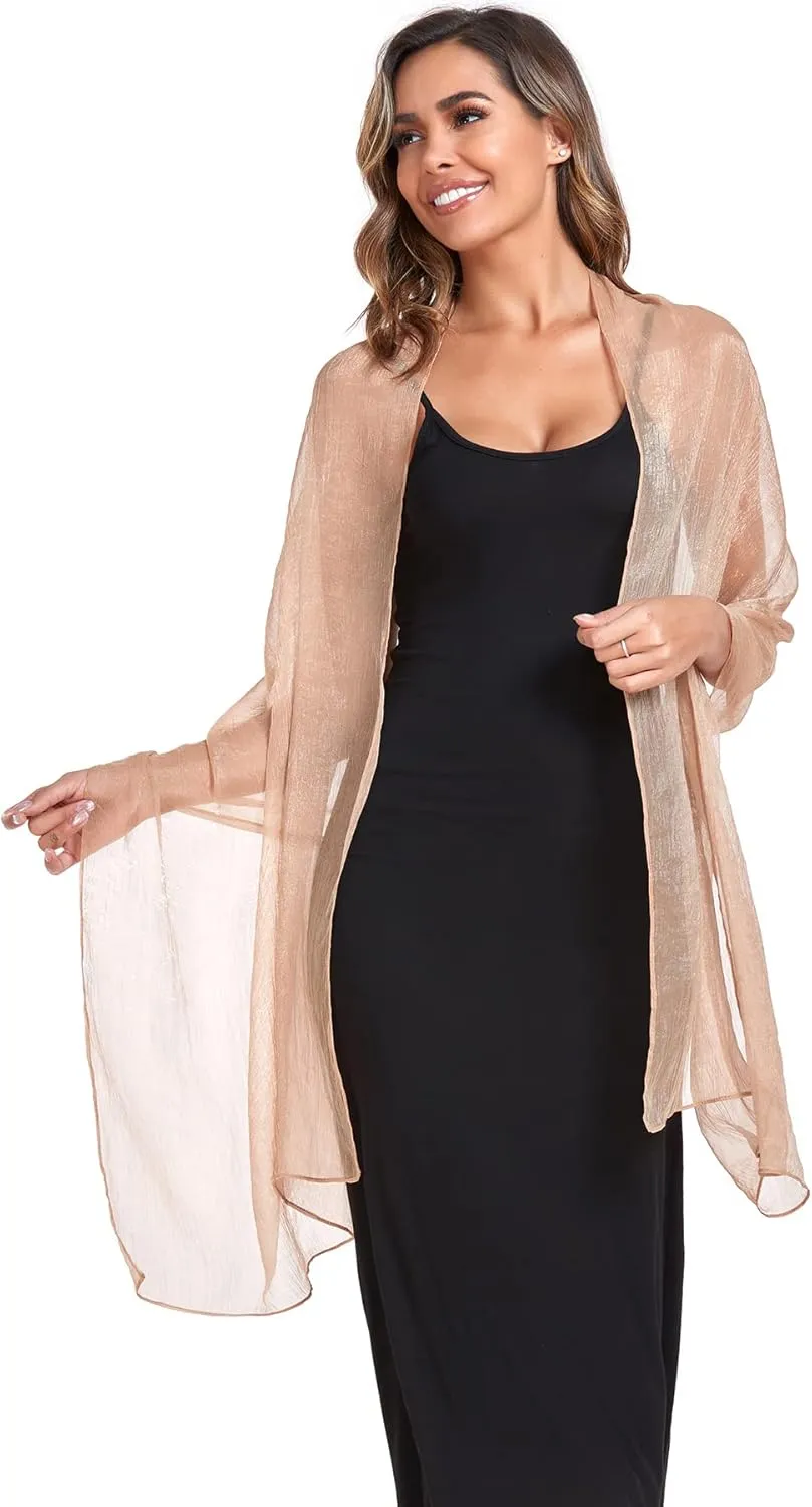 Women Shawls and Wraps for Evening Dress Lightweight Scarf Wedding Guest Shawl Wrap Bridesmaid Scarves