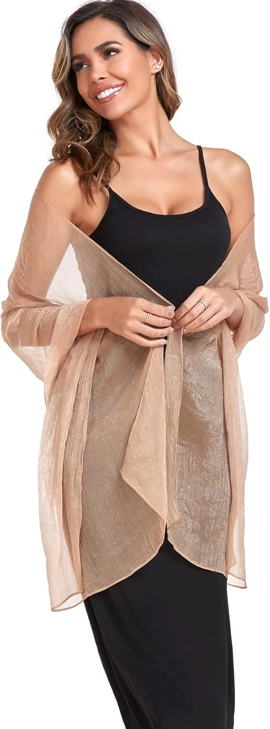 Women Shawls and Wraps for Evening Dress Lightweight Scarf Wedding Guest Shawl Wrap Bridesmaid Scarves