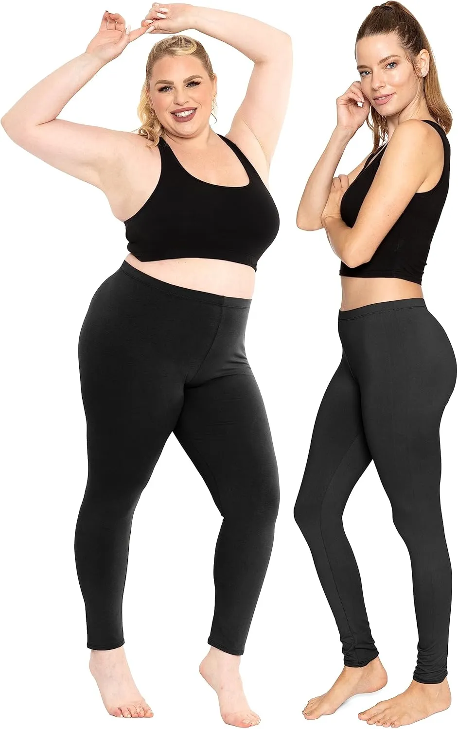 Women's and Plus Size Knee-Length and Ankle Length Leggings