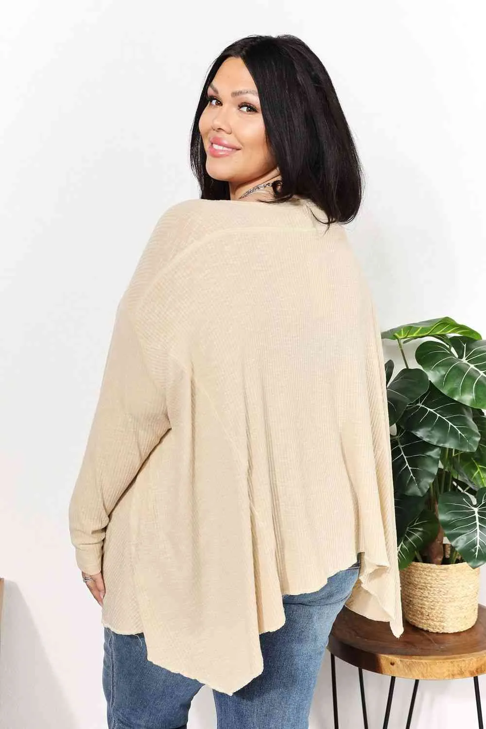 Women's HEYSON Full Size Oversized Super Soft Ribbed Top