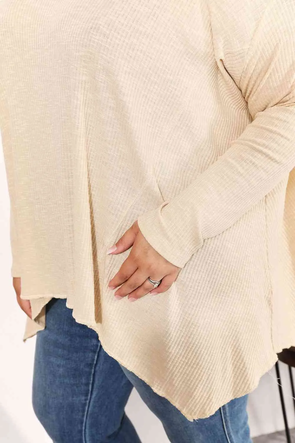Women's HEYSON Full Size Oversized Super Soft Ribbed Top