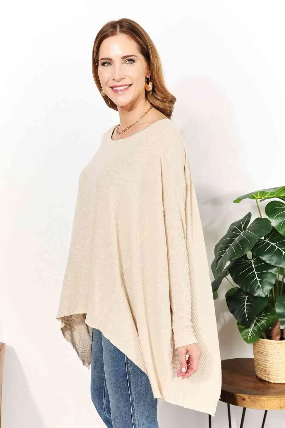 Women's HEYSON Full Size Oversized Super Soft Ribbed Top