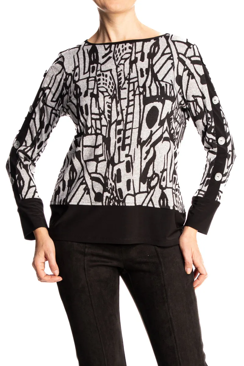 Women's Sweater Top Quality Soft Stretch fabric Flattering Fit Sizes Up To XXLARGE On Sale Quality Made In Canada Exclusive  Yvonne Marie Boutiques