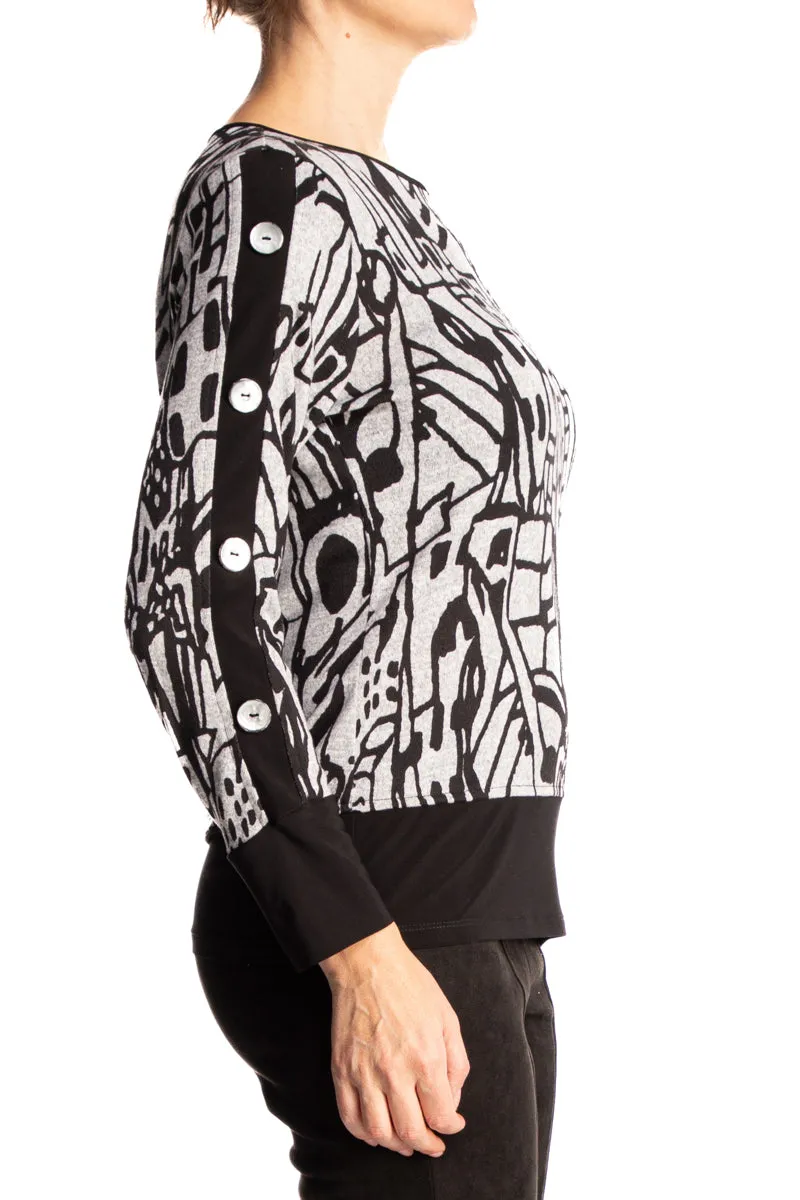 Women's Sweater Top Quality Soft Stretch fabric Flattering Fit Sizes Up To XXLARGE On Sale Quality Made In Canada Exclusive  Yvonne Marie Boutiques