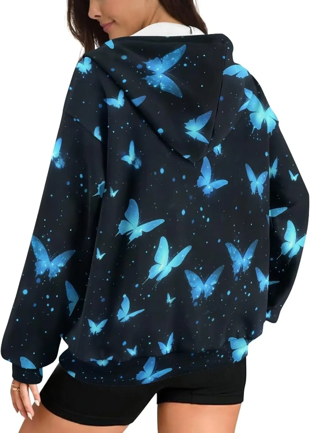 Womens Zip Up Hoodies Long Sleeve Sweatshirts Fall Outfits Sweaters Casual Fashion Jackets Size XS-4XL